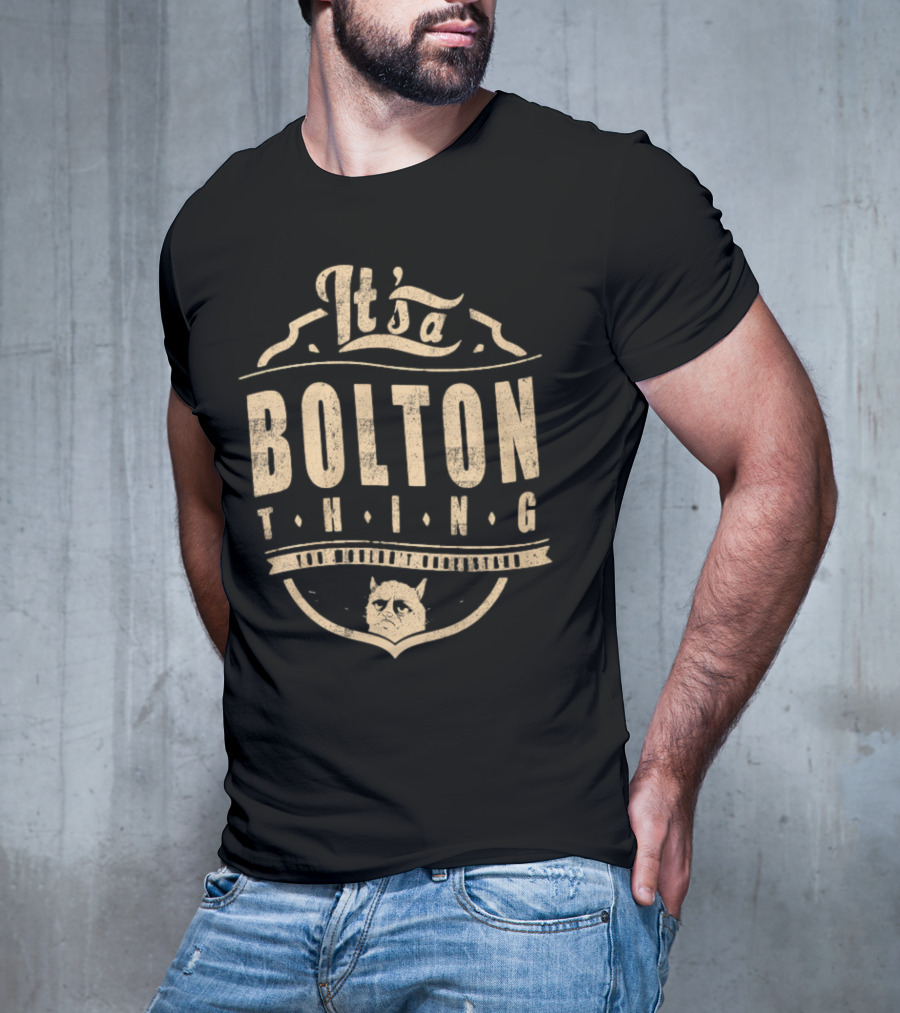 It's A Bolton Thing Cat Emblem T-Shirt