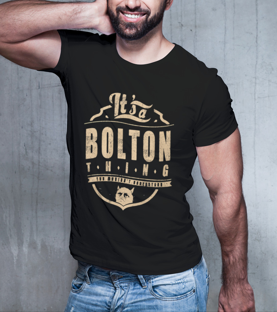 It's A Bolton Thing Cat Emblem T-Shirt