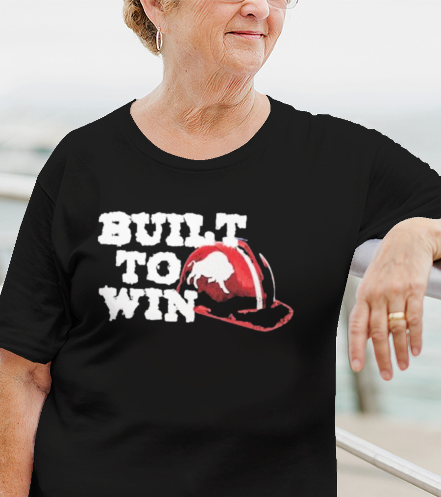 Buffalo Bills Built To Win Helmet Graphic T-Shirt