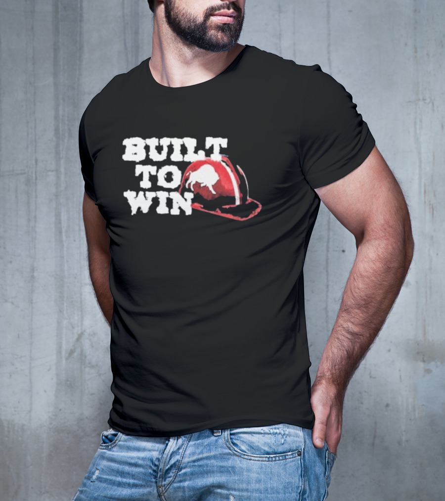 Buffalo Bills Built To Win Helmet Graphic T-Shirt