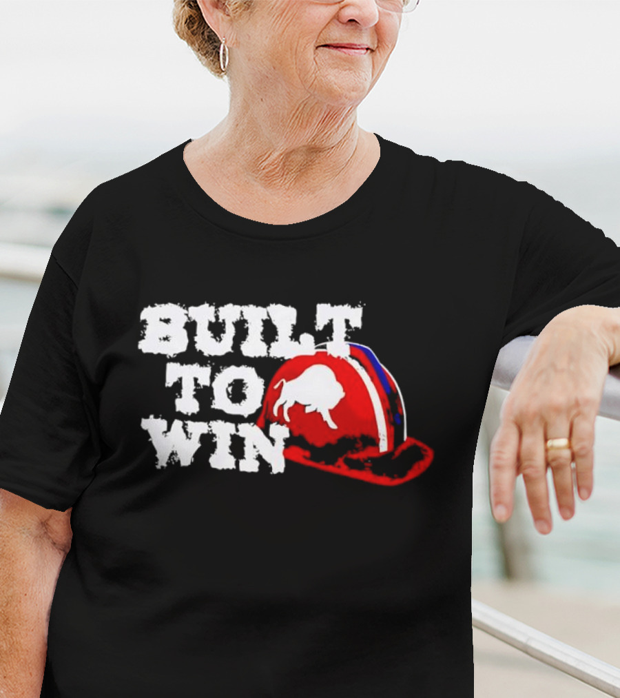 Built To Win Buffalo Bills Helmet Logo T-Shirt