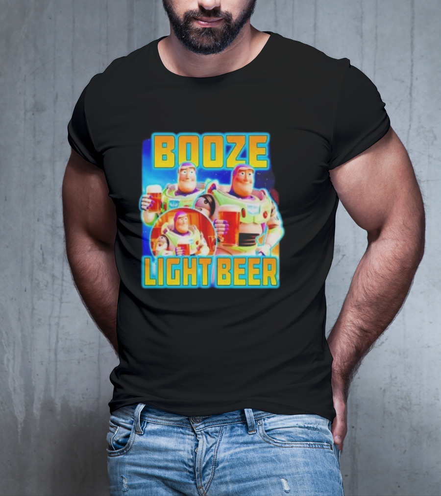 Buzz Lightyear Booze Light Beer Toy Story Parody T-Shirt