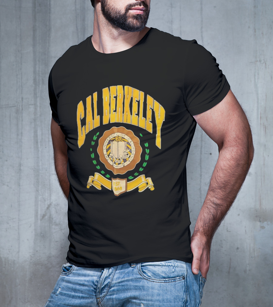 Cal Berkeley University Of California Est 1868 Crest Academic Seal T-Shirt