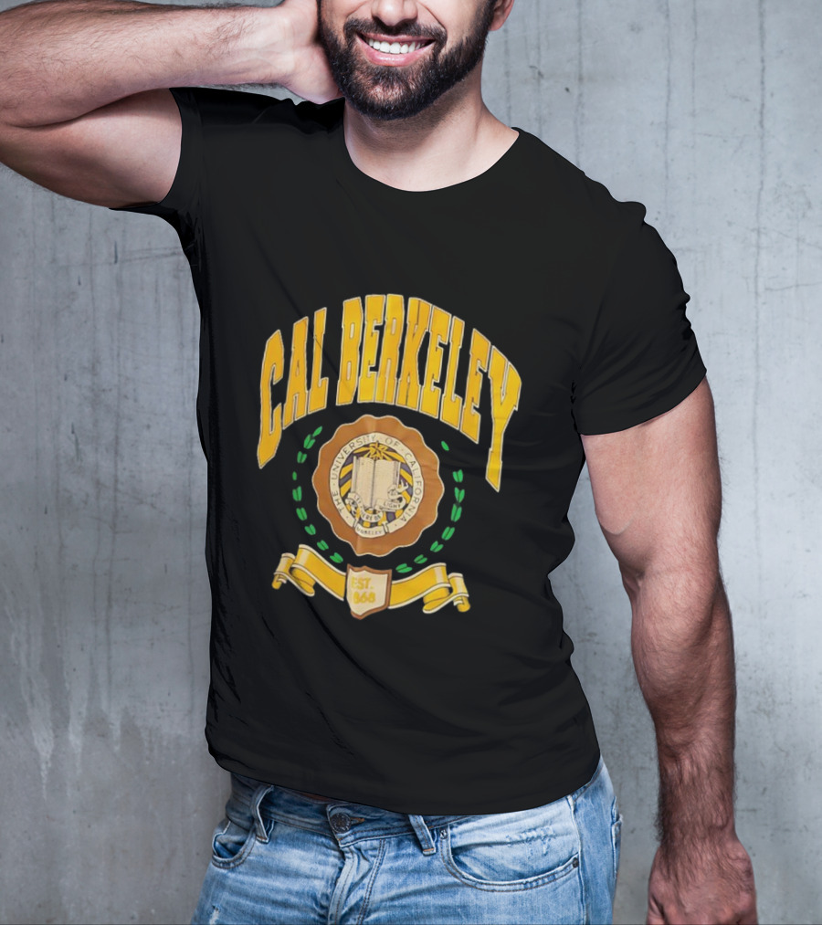 Cal Berkeley University Of California Est 1868 Crest Academic Seal T-Shirt