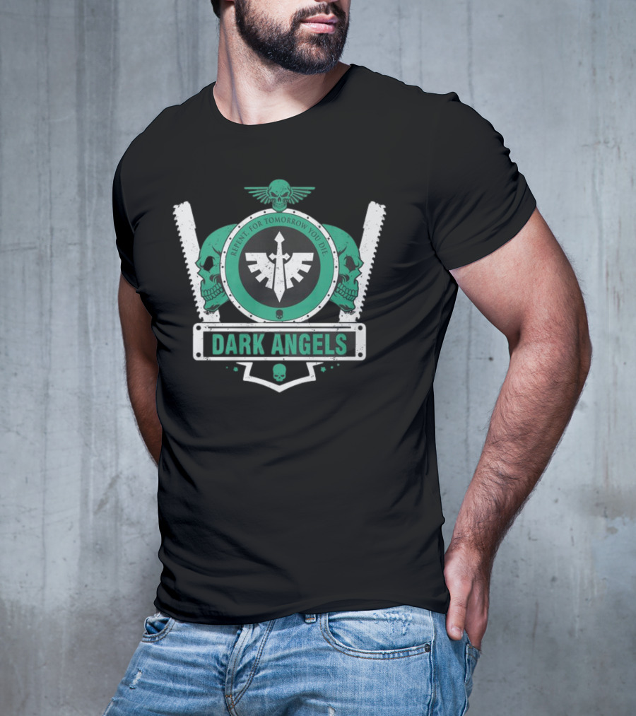 CALIBAN ELITE SHIELD V2 DARK ANGELS REPENT FOR TOMORROW YOU DIE T-Shirt
