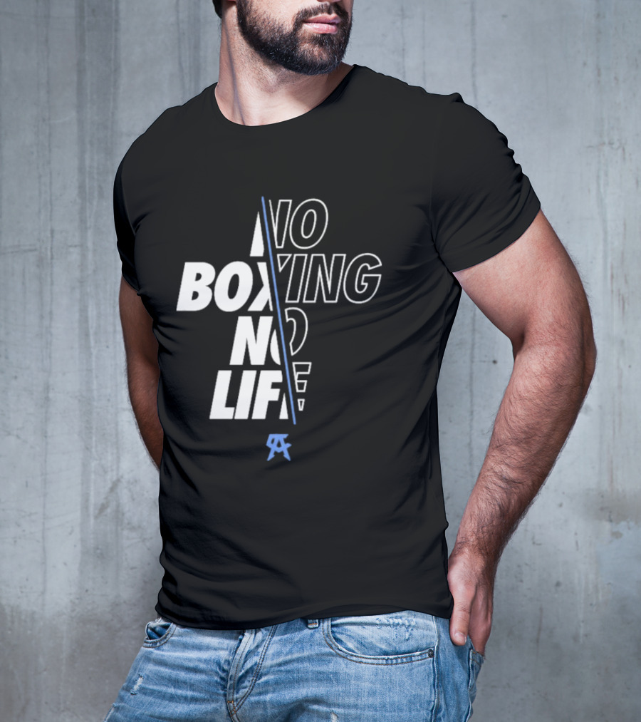 Canelo Alvarez No Boxing No Life Stylized Text With Icon T-Shirt