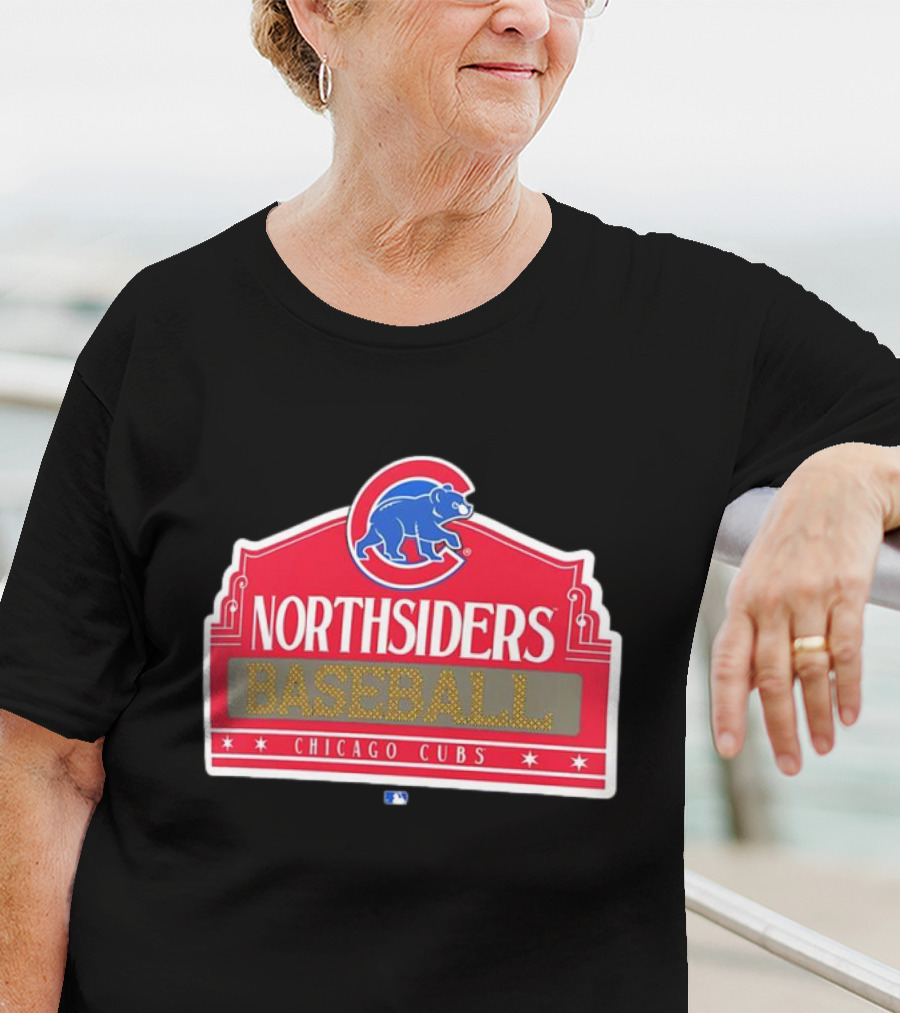 Northsiders Baseball Chicago Cubs Bear Emblem T-Shirt
