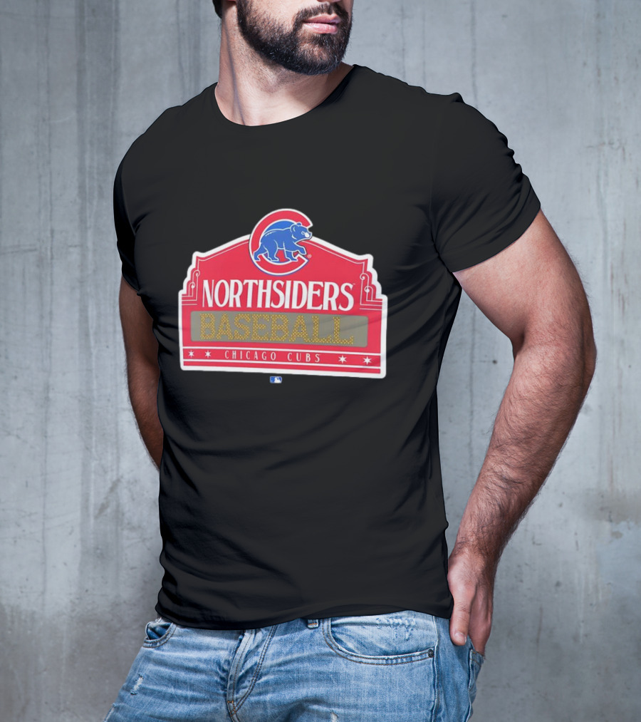 Northsiders Baseball Chicago Cubs Bear Emblem T-Shirt
