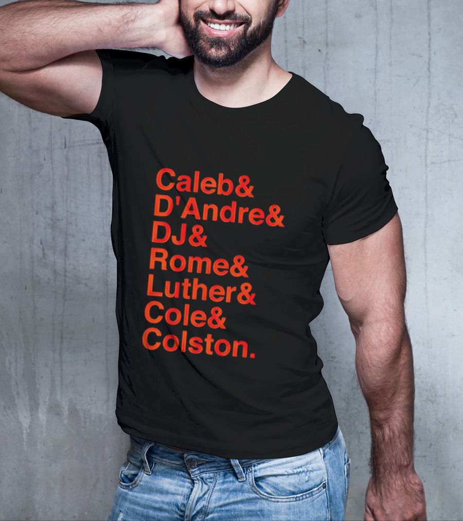 Chicago Football Legends Caleb D'Andre DJ Rome Luther Cole Colston Tribute T-Shirt