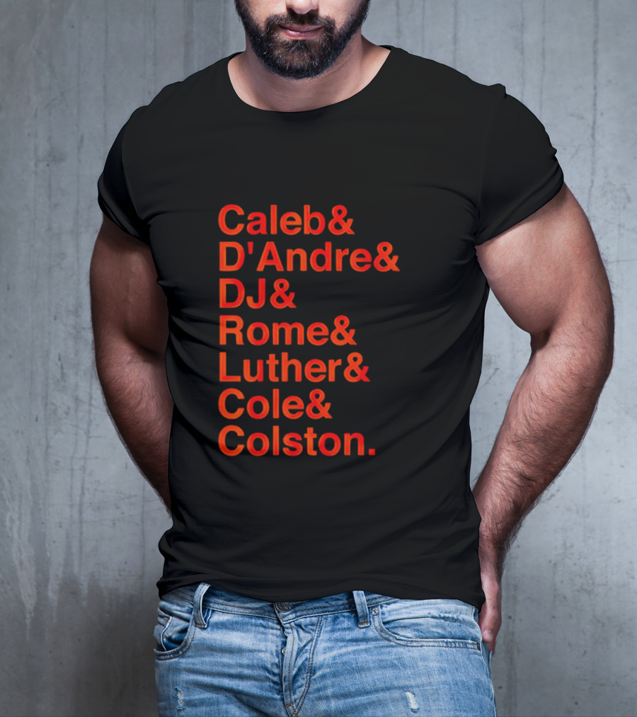 Chicago Football Legends Caleb D'Andre DJ Rome Luther Cole Colston Tribute T-Shirt