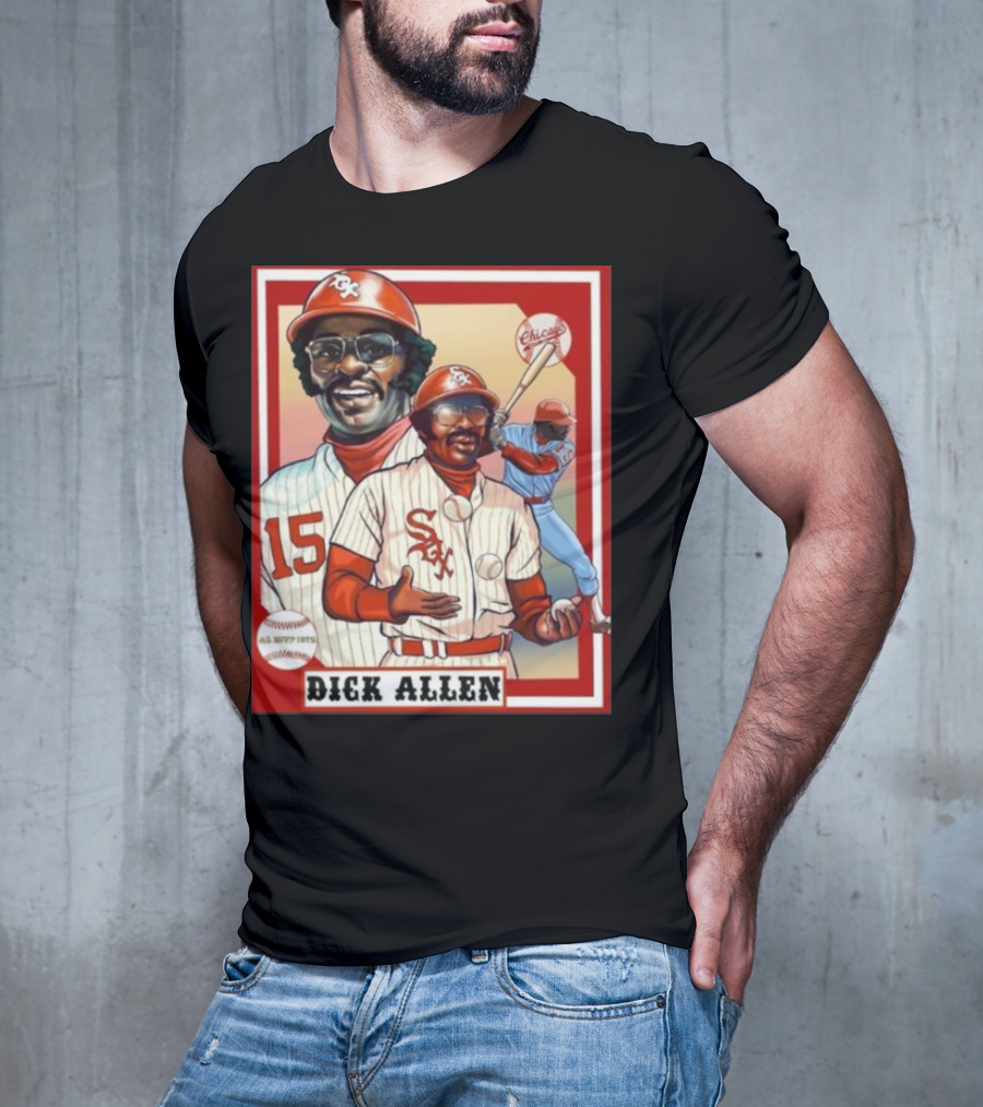 Dick Allen Chicago White Sox AL MVP 1972 Vintage Baseball Legend T-Shirt