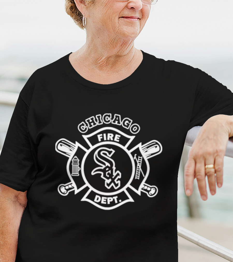 Chicago White Sox Fire Dept Firefighters Sox Baseball T-Shirt
