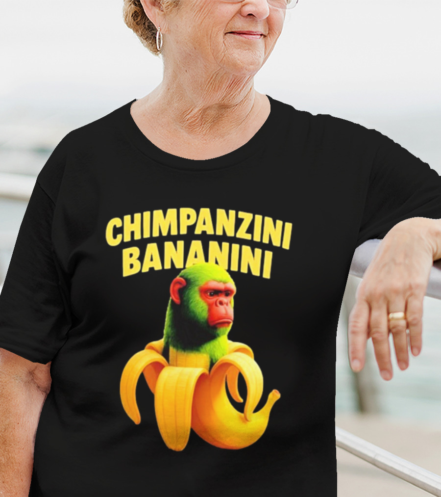 Chimpanzini Bananini Fun Italian Brandnot Style T-Shirt