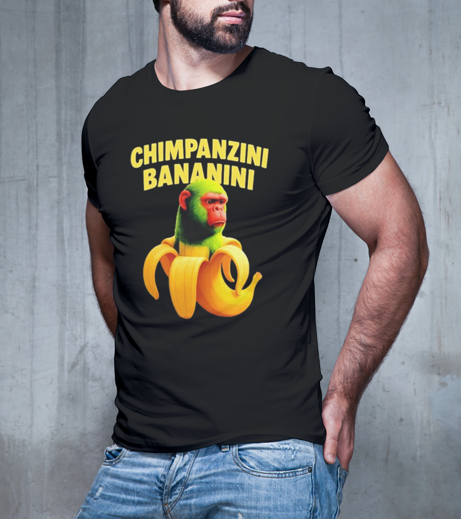 Chimpanzini Bananini Fun Italian Brandnot Style T-Shirt