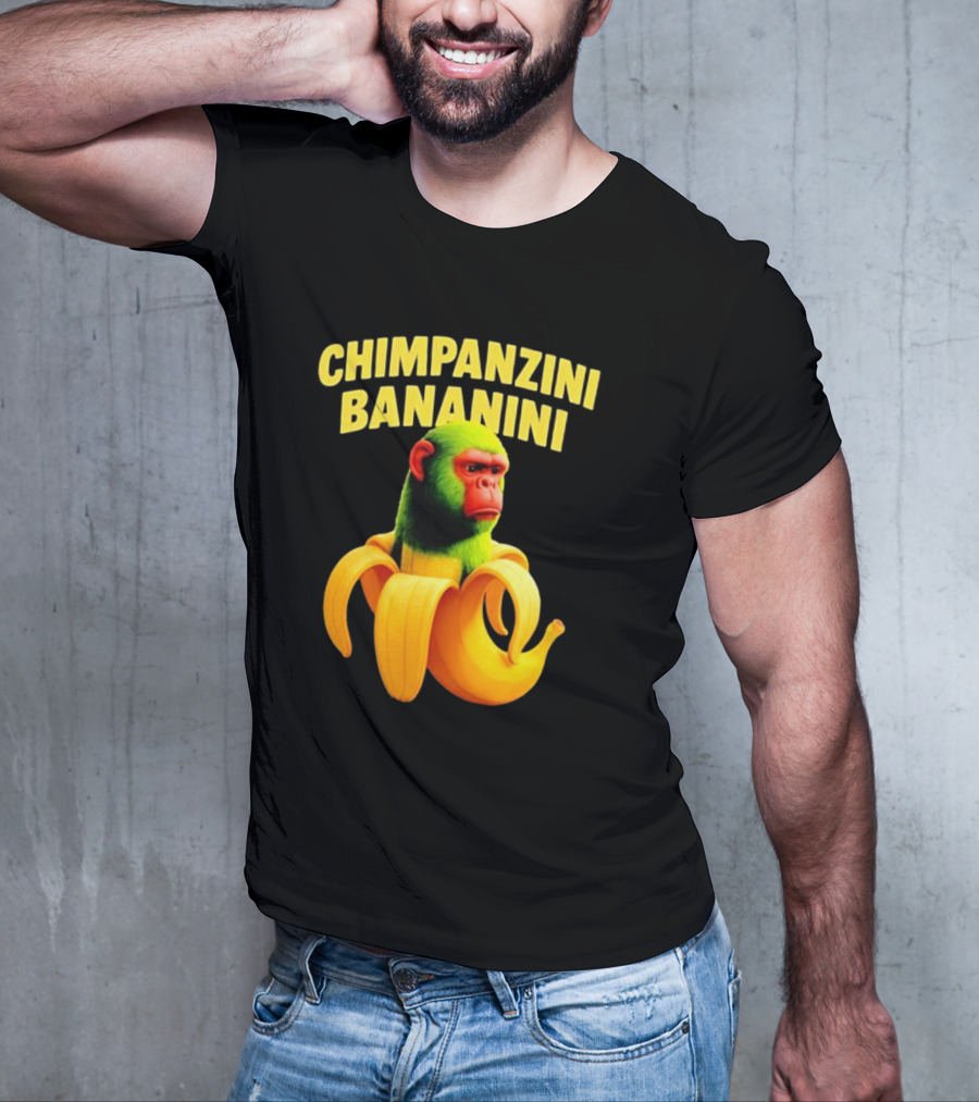 Chimpanzini Bananini Fun Italian Brandnot Style T-Shirt