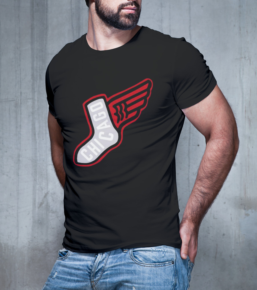 Chicago Winged Sock T-Shirt