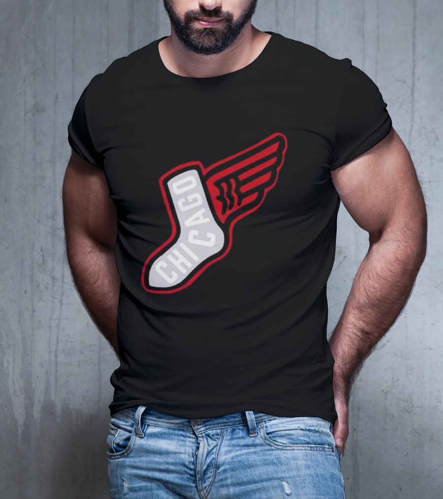 Chicago Winged Sock T-Shirt