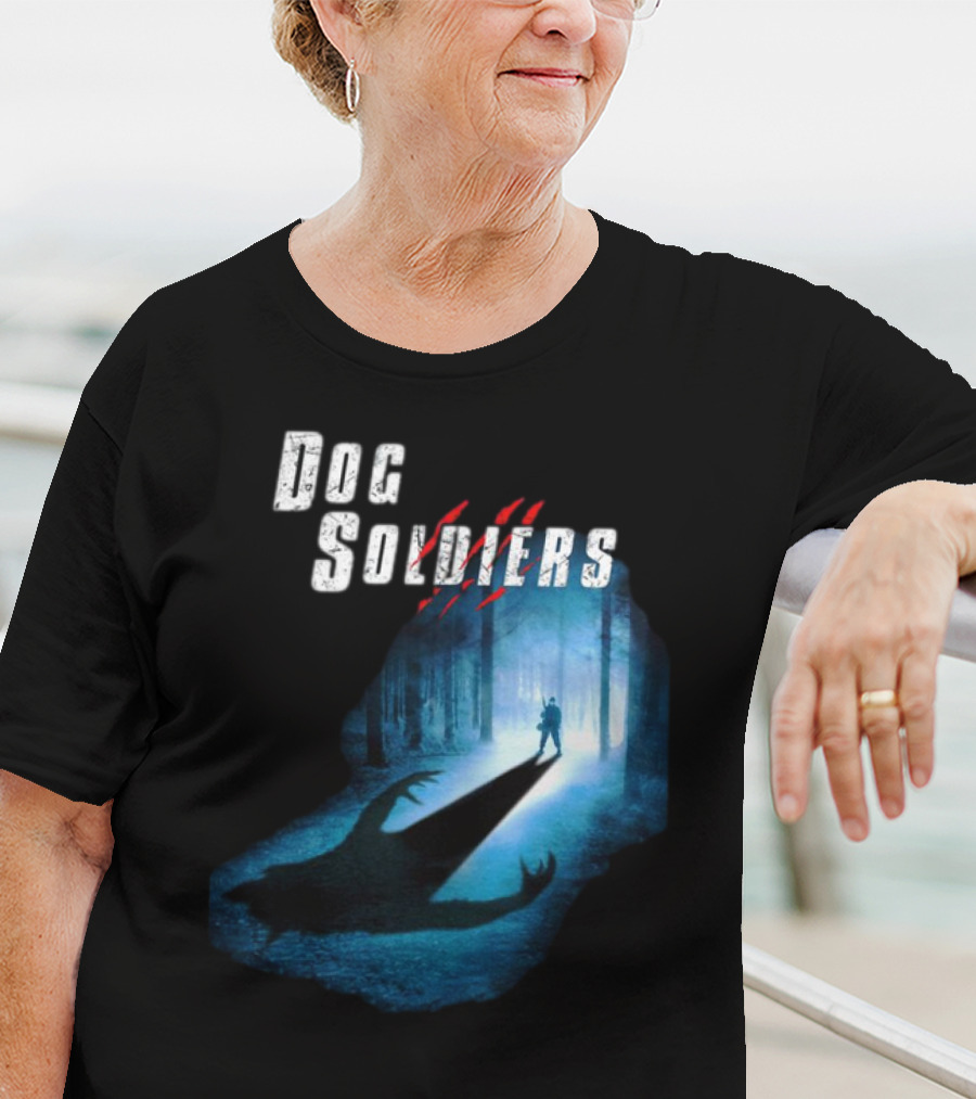 Dog Soldiers Werewolf Shadow In Forest Scene T-Shirt
