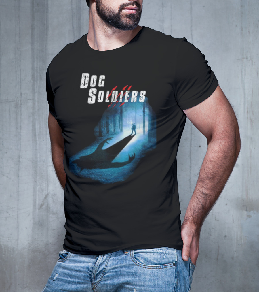 Dog Soldiers Werewolf Shadow In Forest Scene T-Shirt