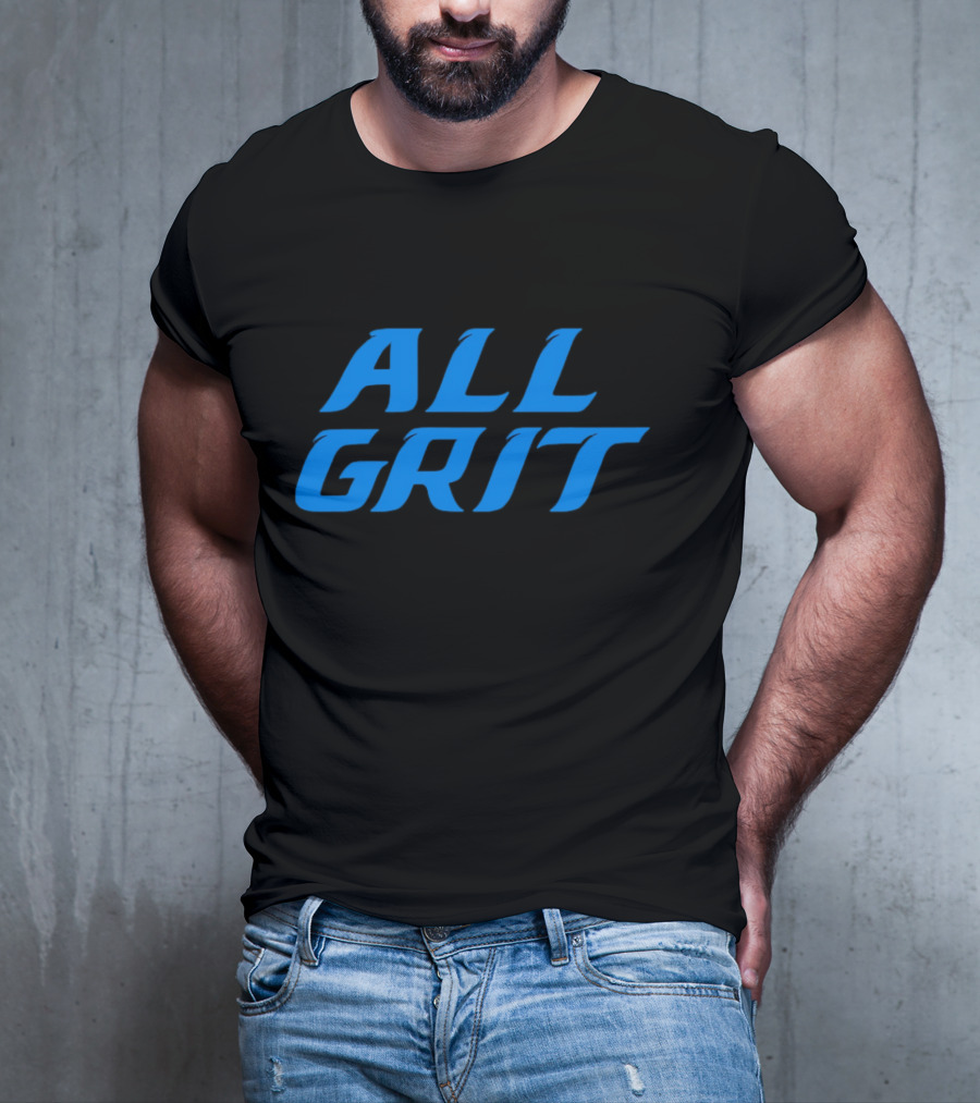 Detroit All Grit Football Motivation T-Shirt
