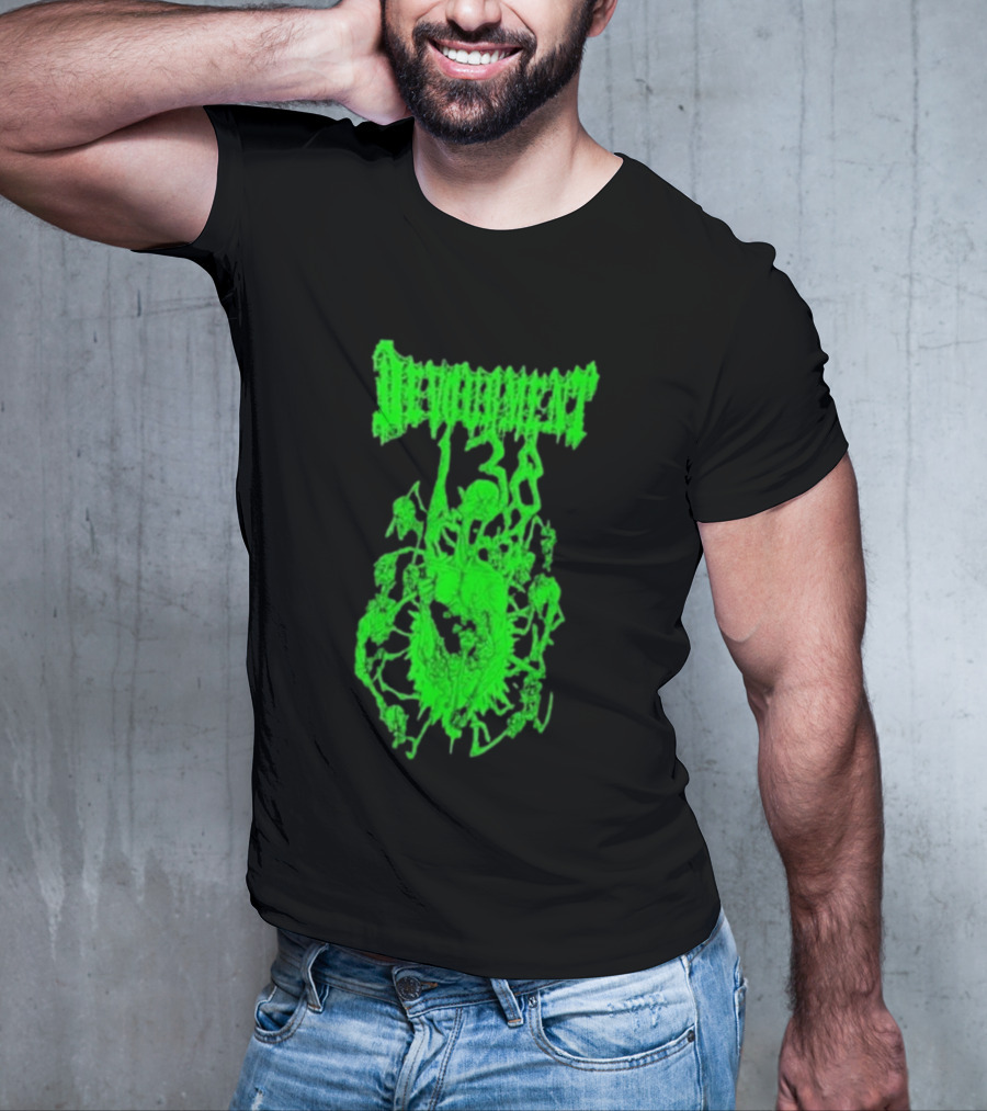 Devourment Butcher The Weak Green Splatter Graphic T-Shirt