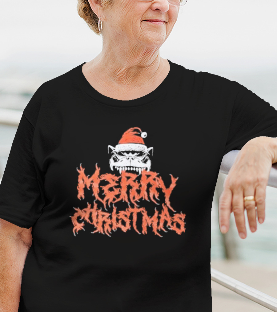 Merry Christmas Download Festival Santa Hat Monster T-Shirt