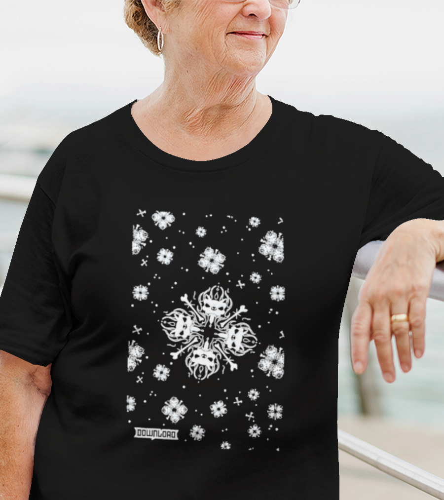 Download Festival Snowflake Pattern T-Shirt