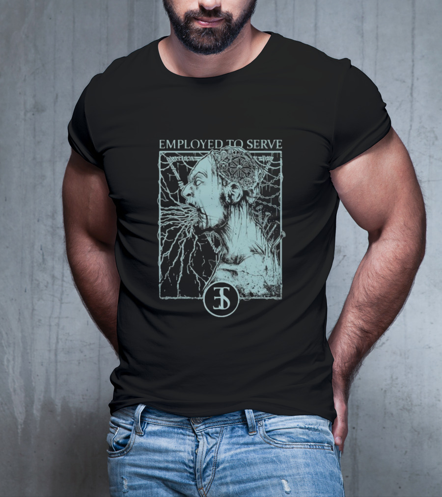 Employed To Serve Force Fed Intense Scream Artwork T-Shirt