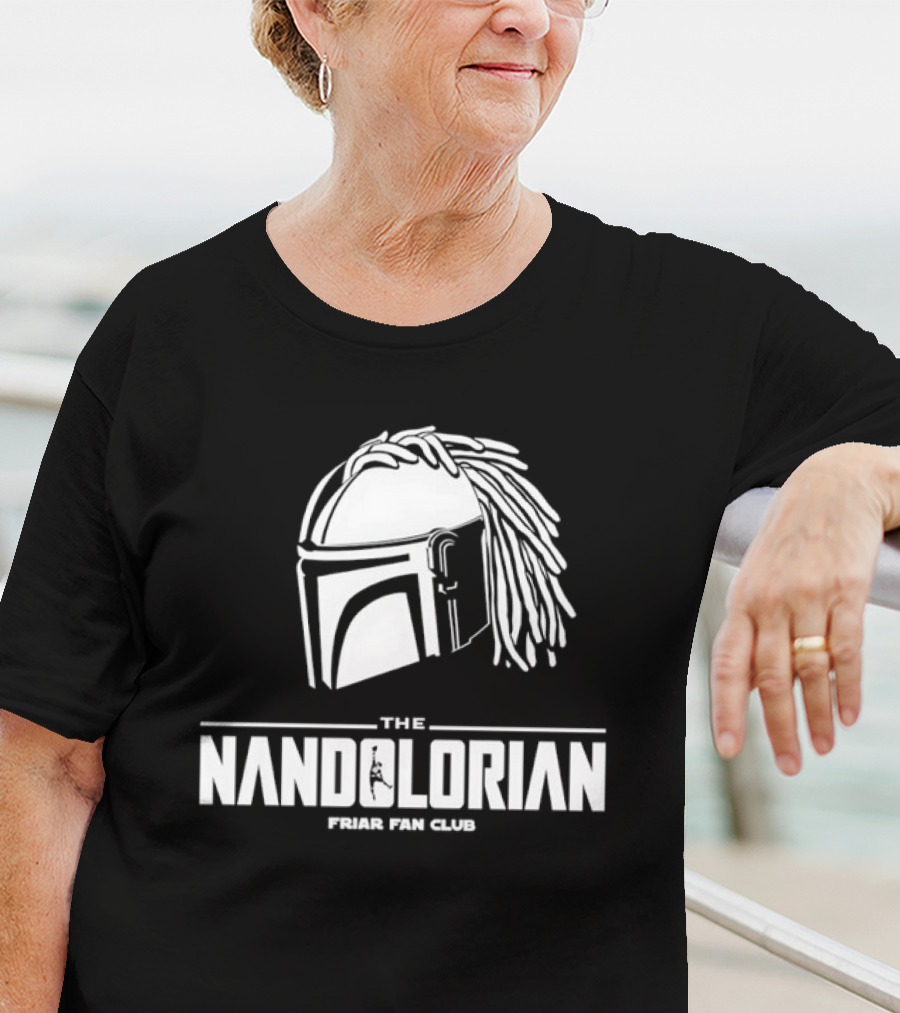 The Mandolorian Friar Fan Club Braids Helmet T-Shirt