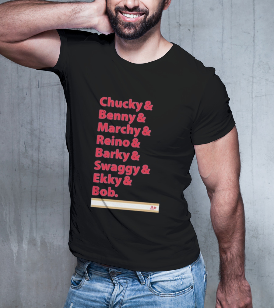 Florida Panthers Chucky Benny Marchy Reino Barky Swaggy Ekky Bob Names T-Shirt