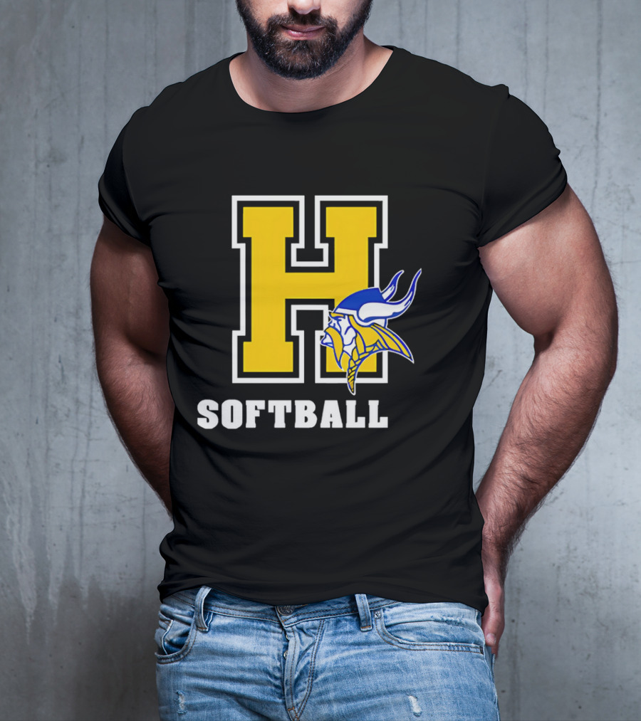 Francis Howell Vikings H Softball T-Shirt