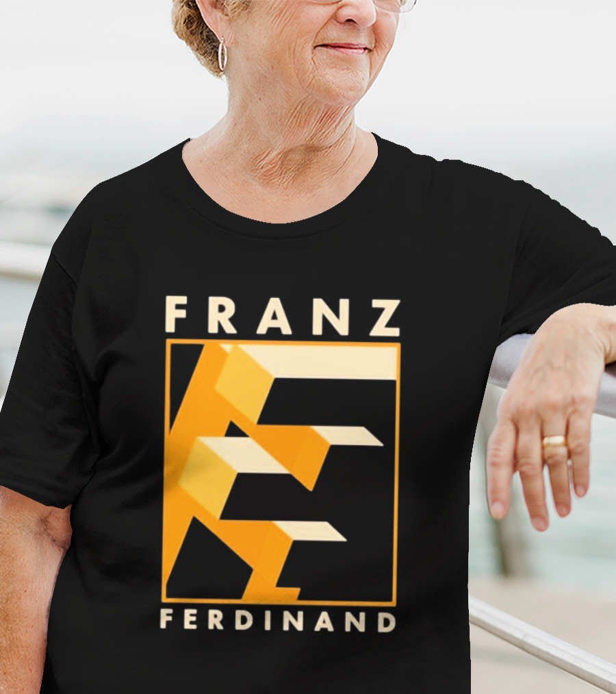 Franz Ferdinand Orange Geometric E T-Shirt