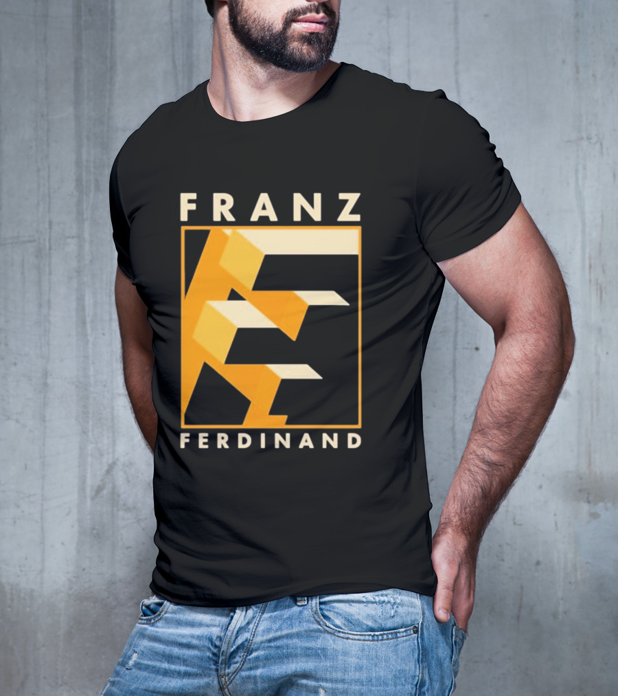 Franz Ferdinand Orange Geometric E T-Shirt