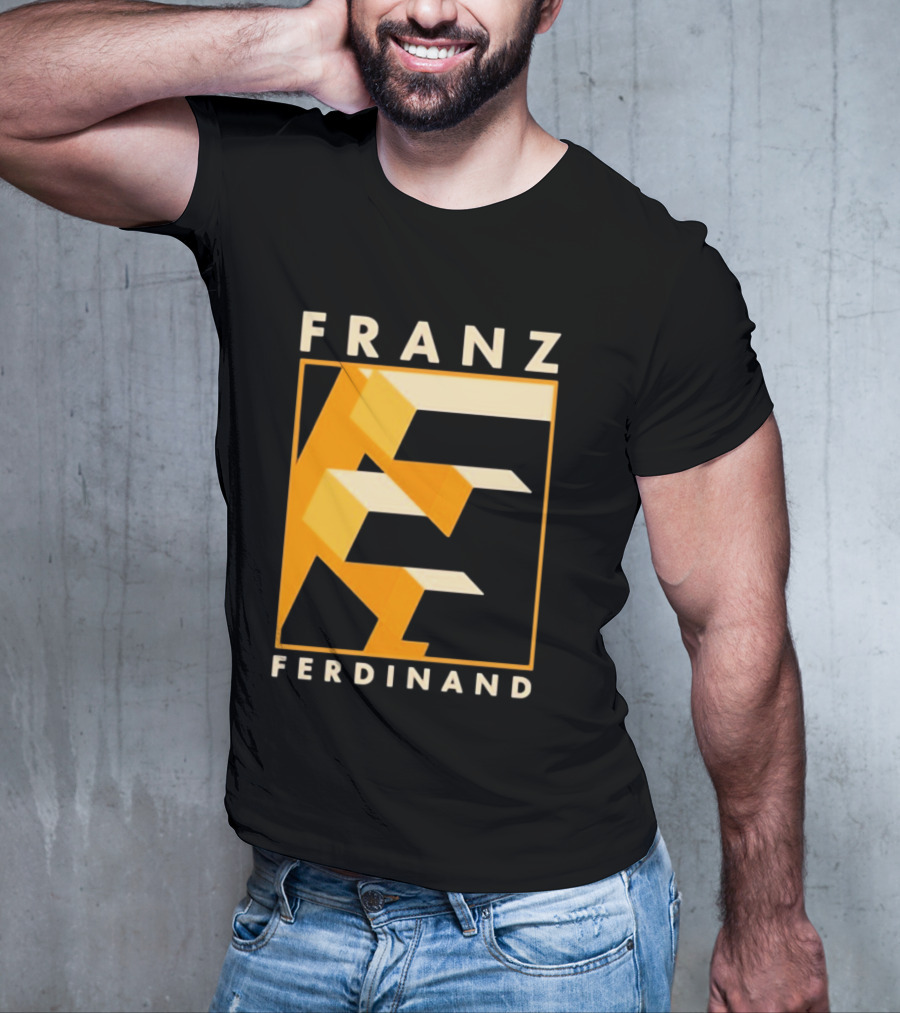 Franz Ferdinand Orange Geometric E T-Shirt