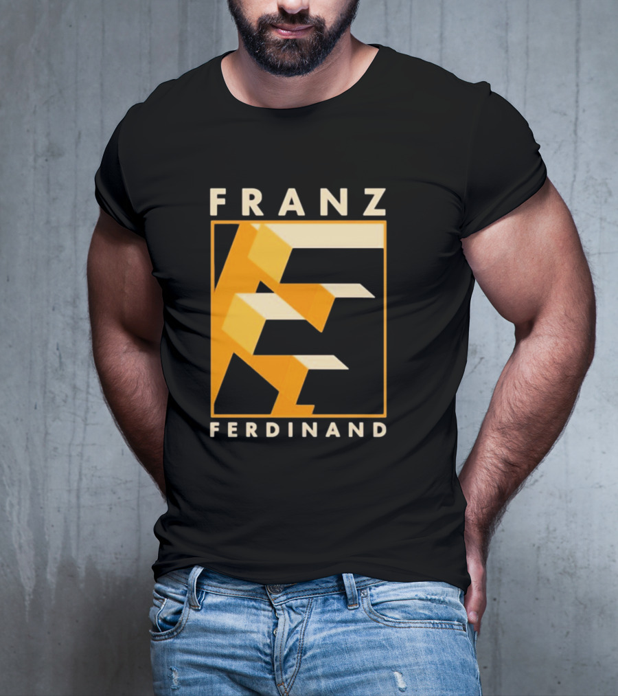 Franz Ferdinand Orange Geometric E T-Shirt