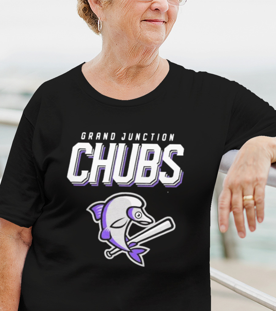 Grand Junction Chubs Baseball Fish Mascot T-Shirt