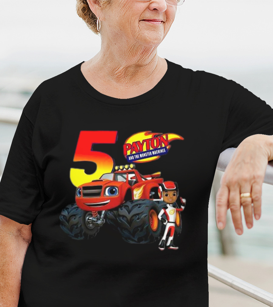 5 Payton And The Monster Machines Blaze Birthday Adventure T-Shirt