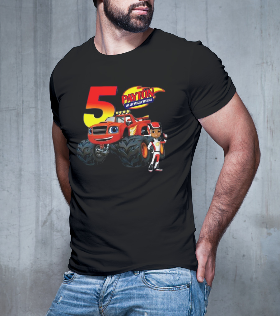 5 Payton And The Monster Machines Blaze Birthday Adventure T-Shirt