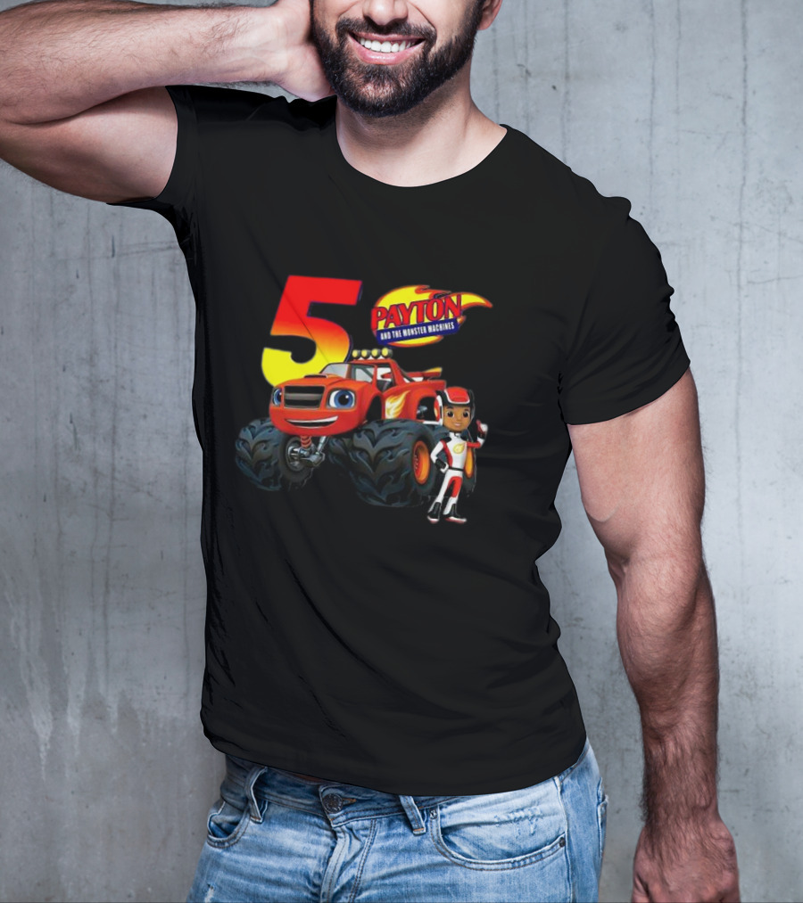 5 Payton And The Monster Machines Blaze Birthday Adventure T-Shirt