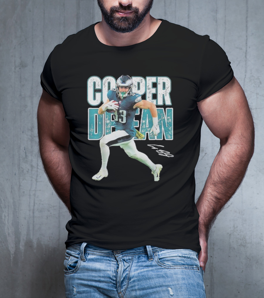 Cooper Dejean 33 Philadelphia Eagles Football Player T-Shirt