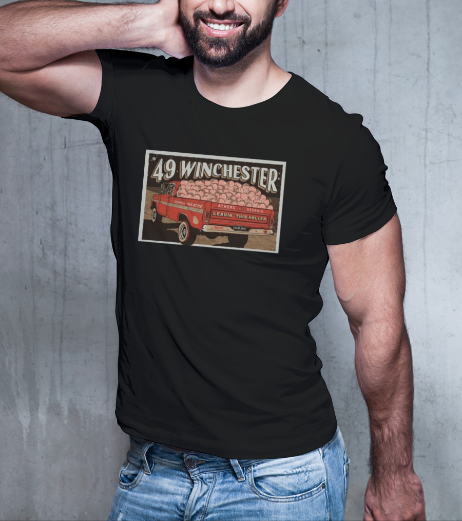 49 Winchester Georgia Theatre Athens April 3 2025 Leavin This Holler T-Shirt