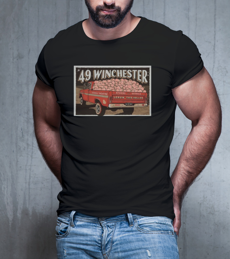 49 Winchester Georgia Theatre Athens April 3 2025 Leavin This Holler T-Shirt