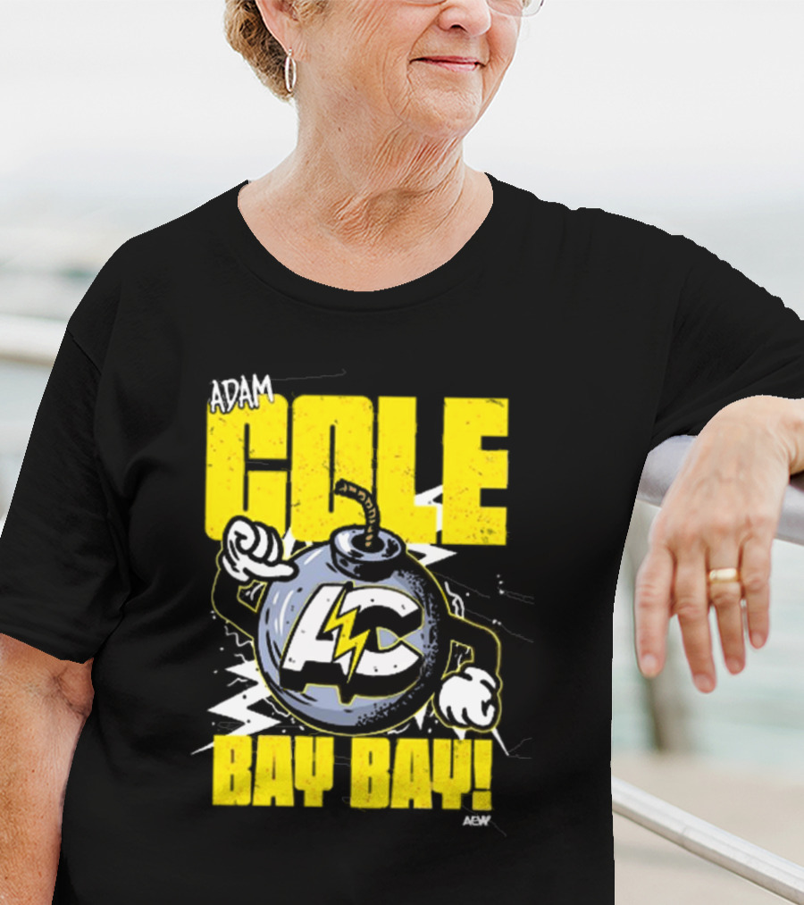 Adam Cole Bay Bay AC Bombs Away Comic Style T-Shirt
