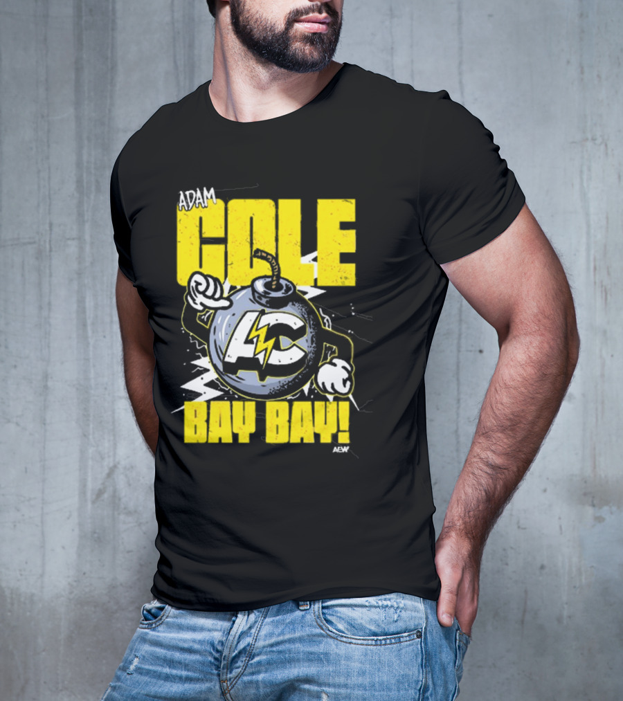 Adam Cole Bay Bay AC Bombs Away Comic Style T-Shirt