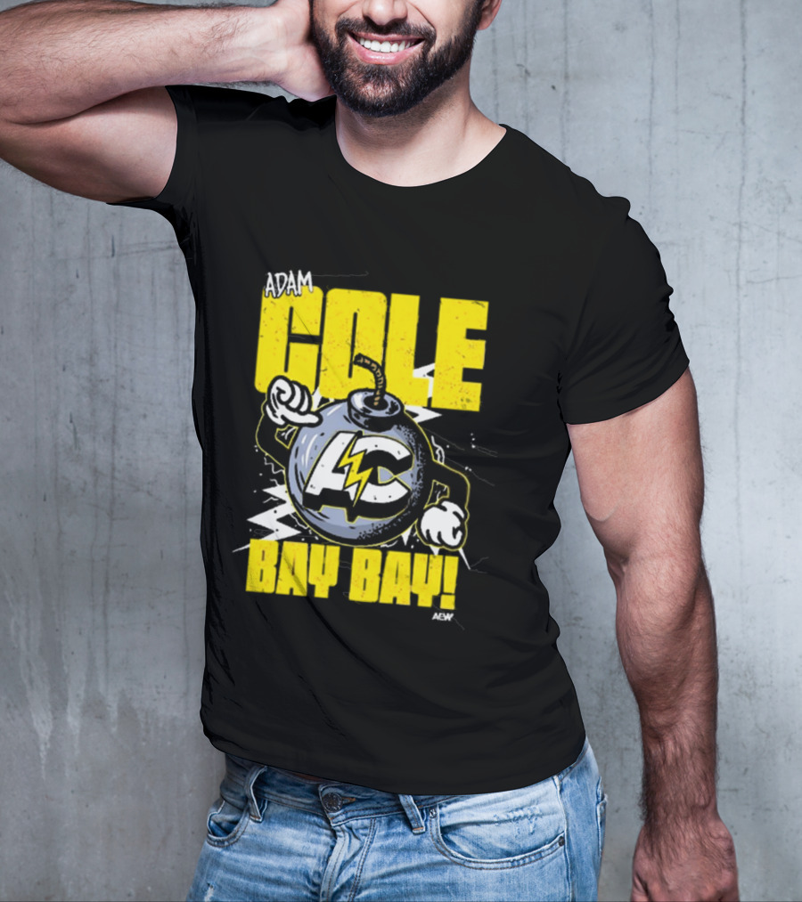 Adam Cole Bay Bay AC Bombs Away Comic Style T-Shirt
