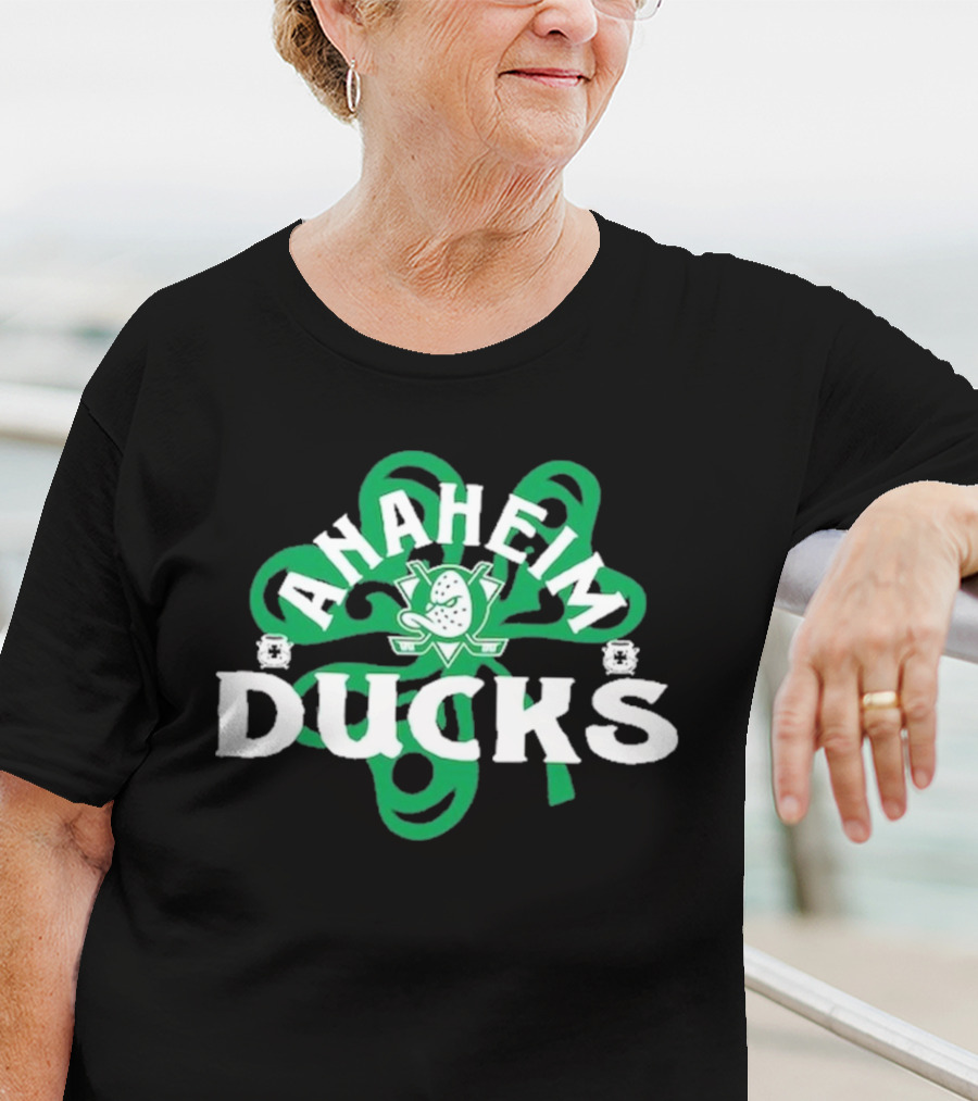 Anaheim Ducks St. Patrick’s Day Shamrock T-Shirt