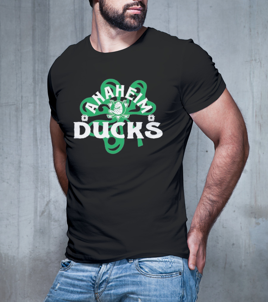 Anaheim Ducks St. Patrick’s Day Shamrock T-Shirt