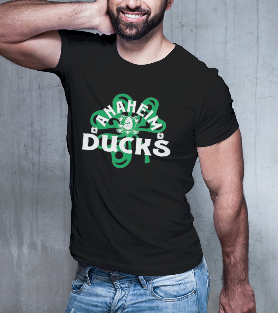 Anaheim Ducks St. Patrick’s Day Shamrock T-Shirt