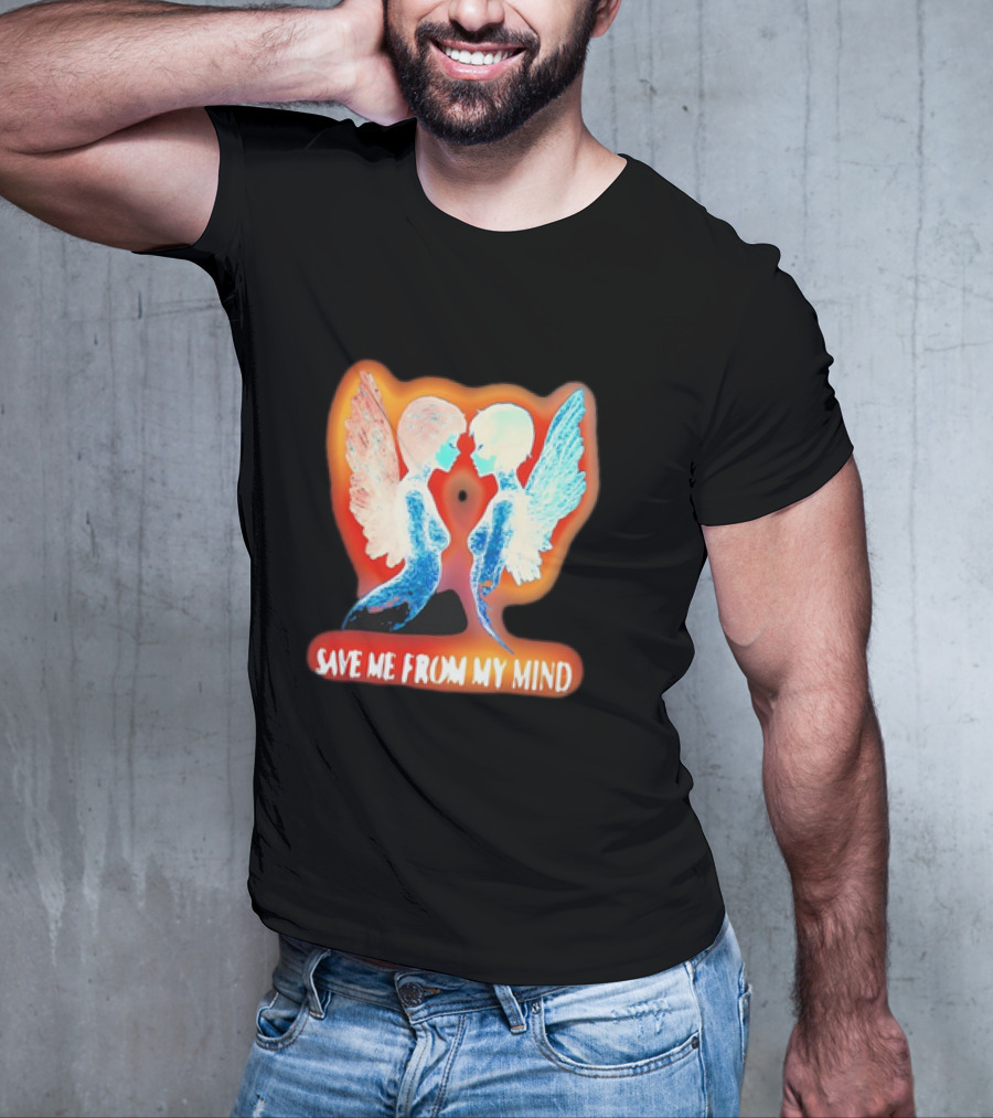 Angel Save Me From My Mind Wings Reflection T-Shirt