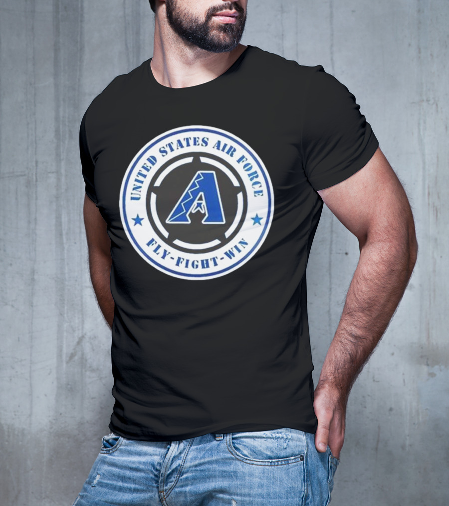 Arizona Diamondbacks United States Air Force Fly Fight Win Military Appreciation Night 2025 T-Shirt
